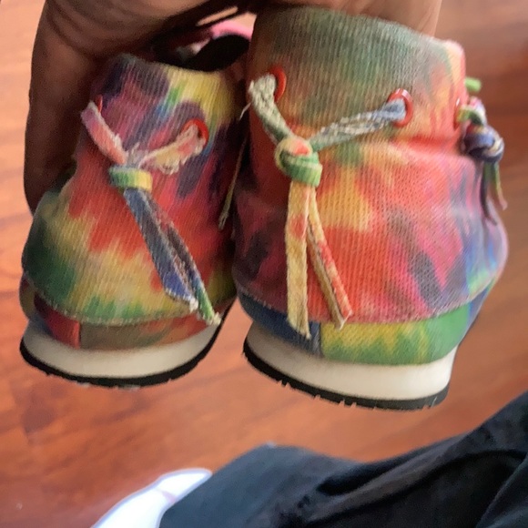 Akid Tie Dye moc canvas lace sneakers kids size 5 - Picture 11 of 16